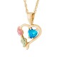 Heart with Multiple Stone Options & All Birthstones - by Landstrom's